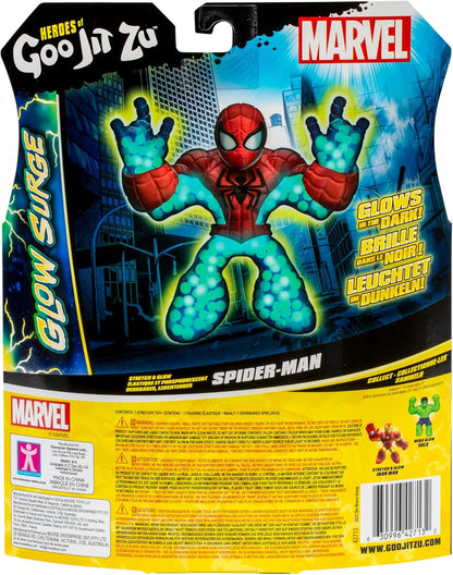Spiderman Glow Surge 11 cm HERoeS OF GOO JIT ZU MARVEL Leuchtende und erweiterbare Figur