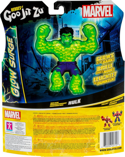 Hulk Glow Surge 11cm - HERoeS OF GOO JIT ZU - MARVEL - Figurine lumineuse et extensible