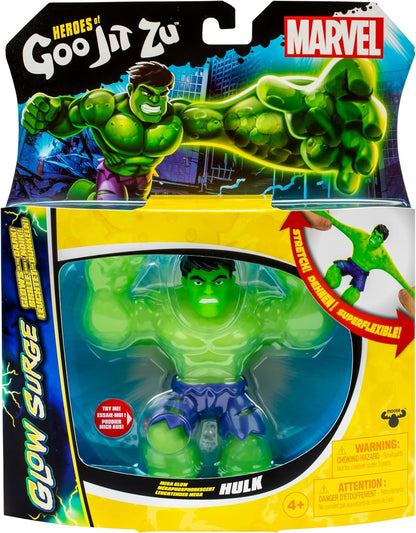 Hulk Glow Surge 11cm - HERoeS OF GOO JIT ZU - MARVEL - Figurine lumineuse et extensible