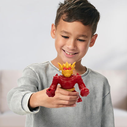 Heroes of Goo Jit Zu Stretch Striker Helden-Packung, Dehnbare Actionfigur Blazagon, elastische Füllung, bis zu dem 3-fachen der Größe dehnbar, sammle alle dehnbaren und knirschenden Figuren