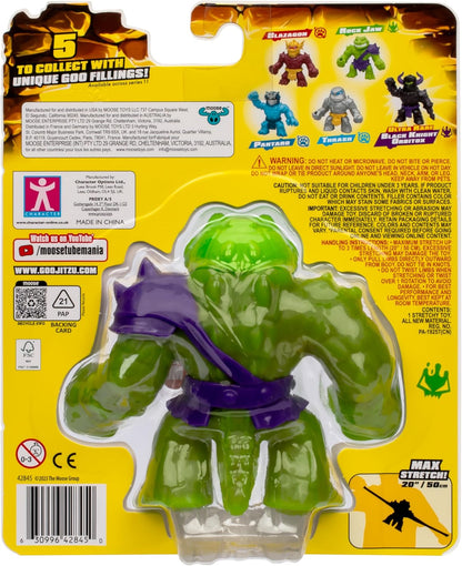 Heroes of Goo Jit Zu Stretch Strikers, Gooey Rock Jaw, Armored Up For Battle, With Unique Squishy Goo Filling, Stretches Up To 3 Times His Size