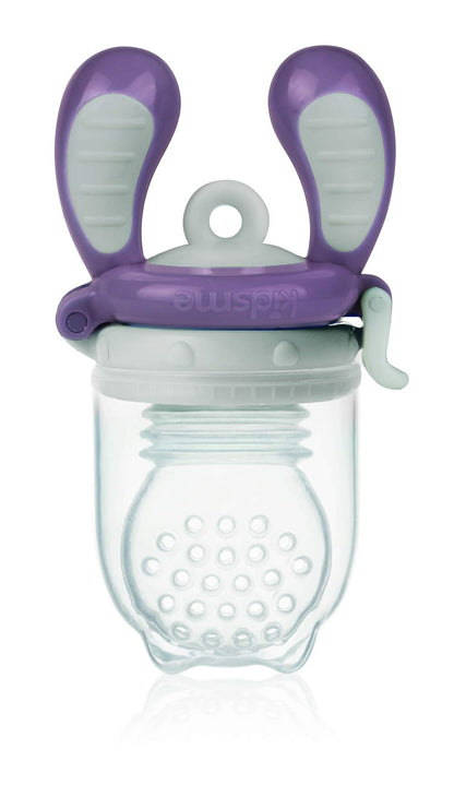 KIDSME Food Feeder Single Pack (Maat: L) - Plum (Tri-Fold Silicone Sac) Blister Card