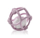 Kidsme SIlicone Teething Ball, for hearing development & motor skill development, for baby girl, from 3 months and above - Plum