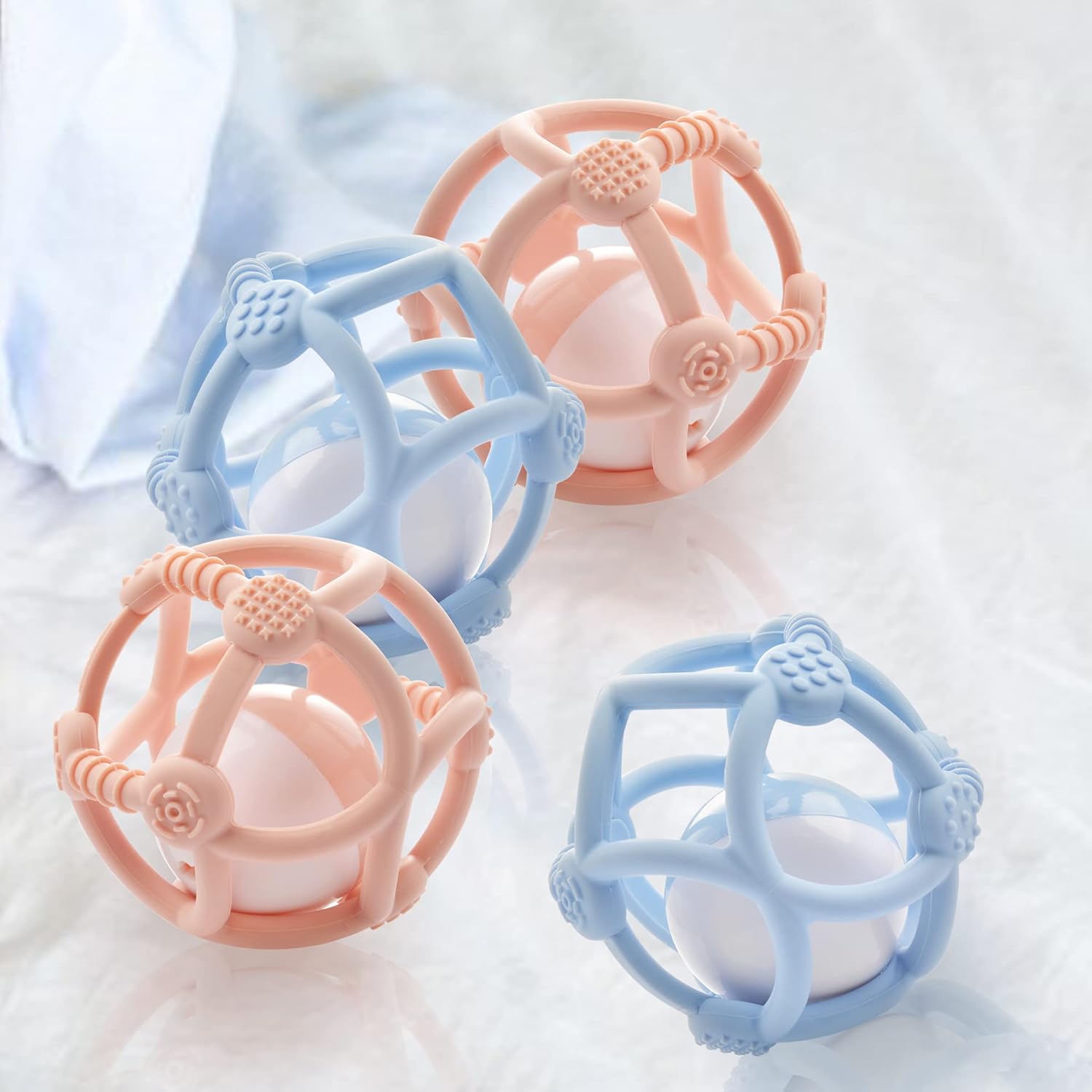 Kidsme - Silicone Teething Ball - Blue (Kids9672S)