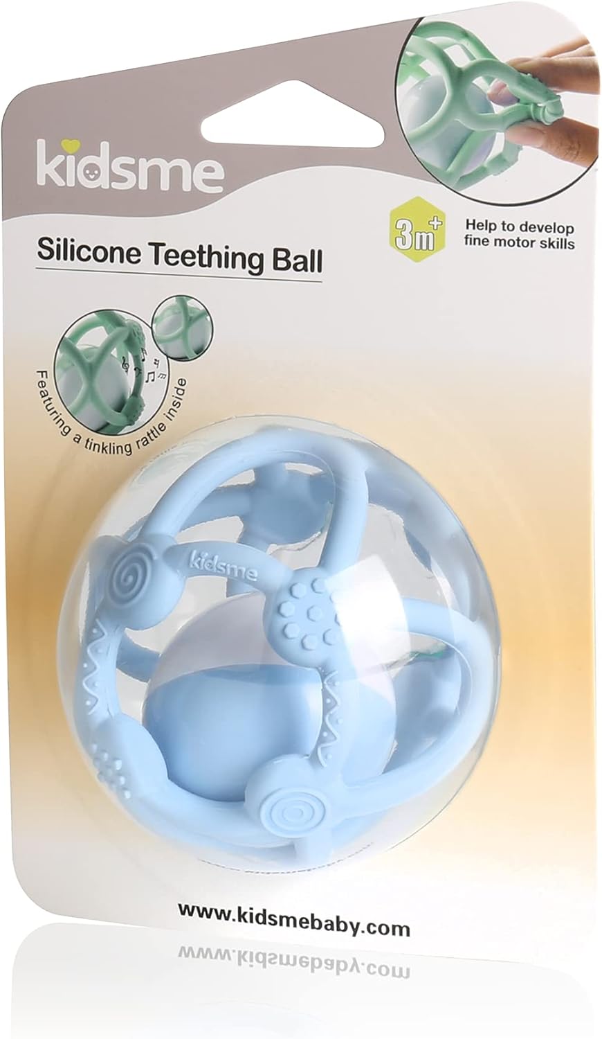 Kidsme - Silicone Teething Ball - Blue (Kids9672S)