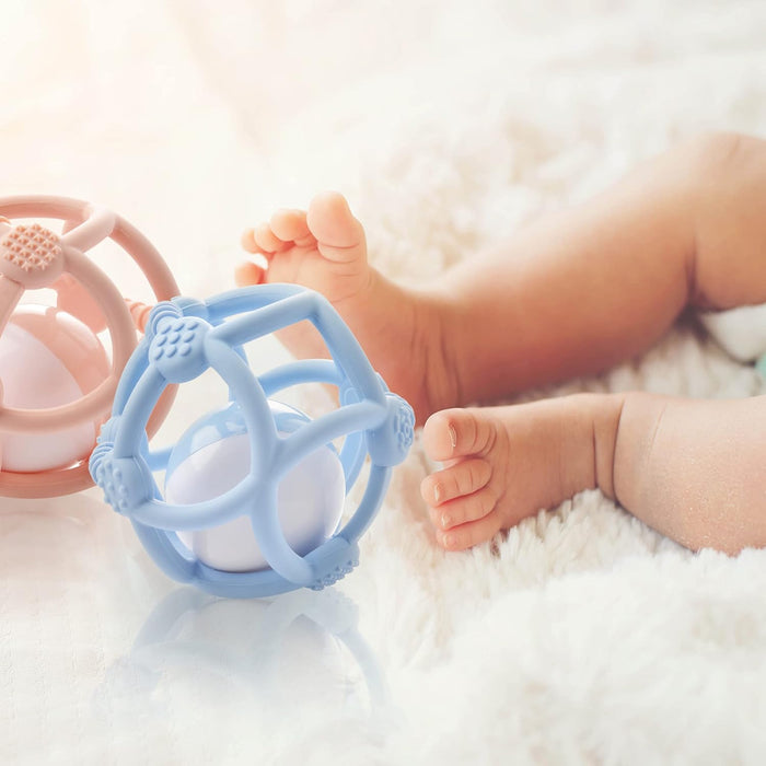 Kidsme - Silicone Teething Ball - Blue (Kids9672S)