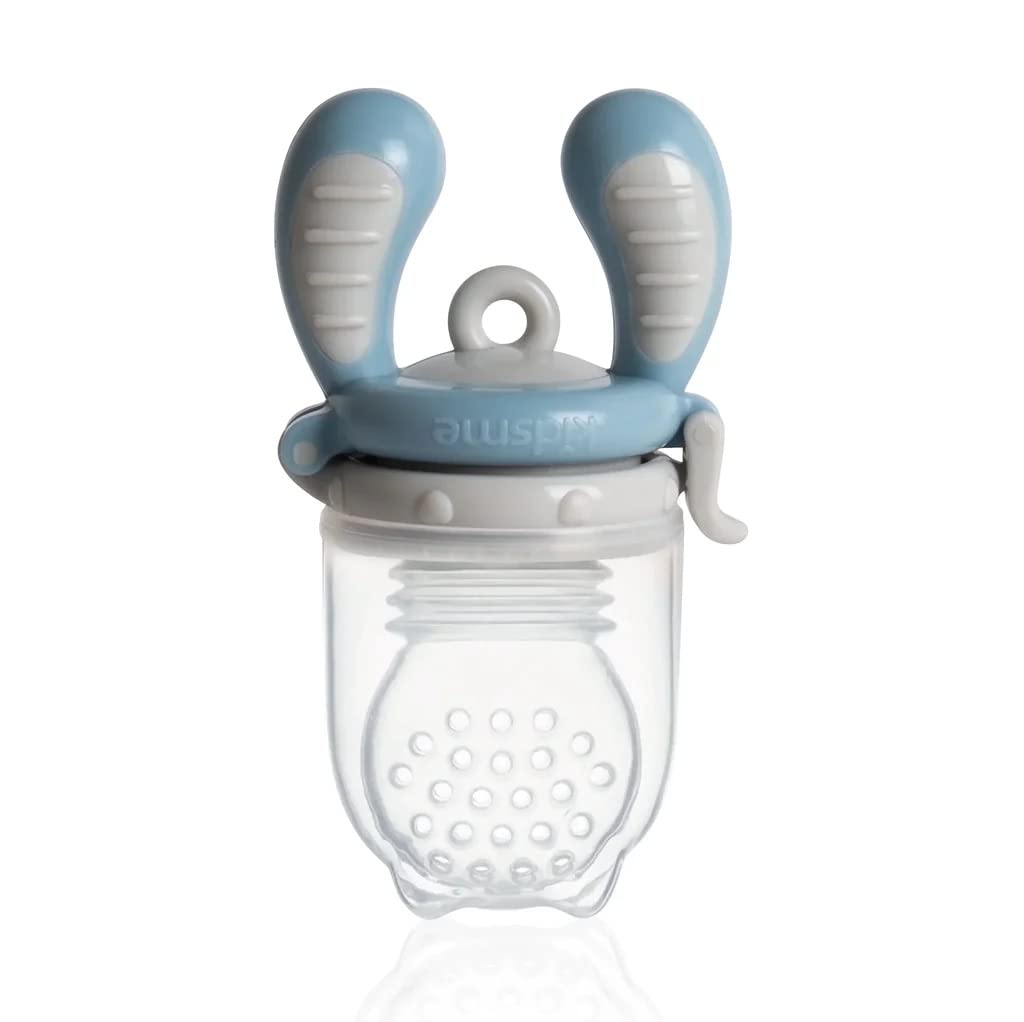 Kidsme Food Feeder Single Pack (Size: L) for baby boy (from 6 months and above)- Azure