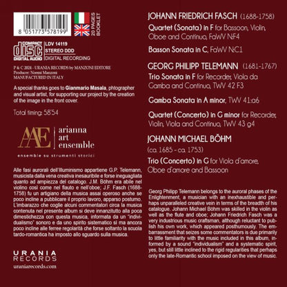 Arianna Art Ensemble: Telemann & Co.