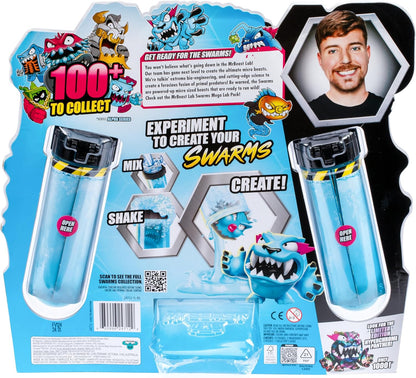 MrBeast Lab Swarms Mega Lab 12 Pk Chaos Chomper - Experiment by Adding Water, Shaking The Test Tube & Revealing 12pk of 1" MrBeast Collectible Characters, Includes Special Edition Panther