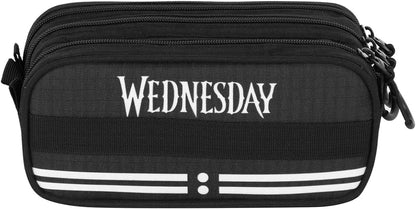 Wednesday Cute-Fan Trick Pencil Case 2.2, Grey, 23 x 11 cm