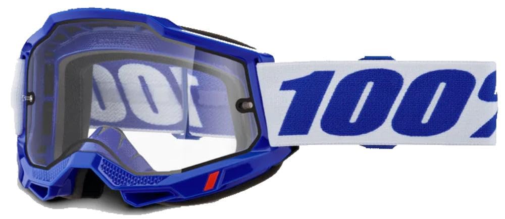 100% Accuri 2 Enduro Moto Goggles Blue / Clear Lens