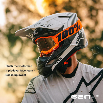 100% Accuri 2 Goggle Kolby / Mirror Silver Lens