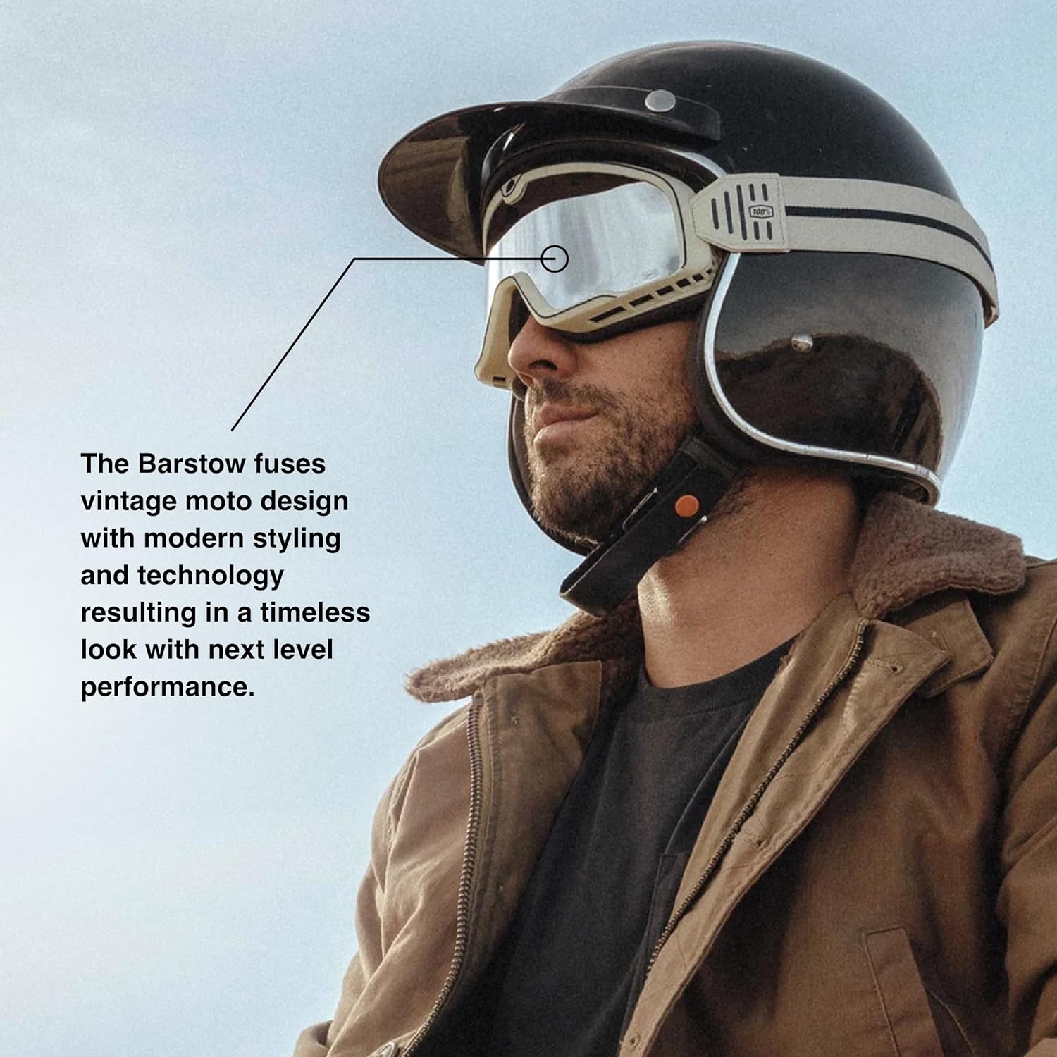 100% Barstow Goggle Erban / Mirror Dark Red Lens