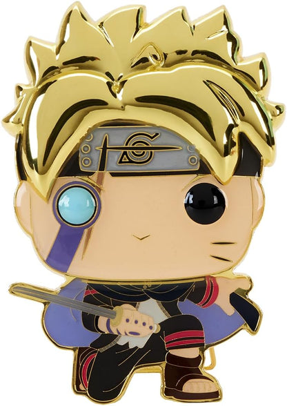 Funko Large Pop! Enamel Pin - Boruto Uzumaki Next Generations: Boruto Uzumaki With Marks - Boruto: Naruto Next Generations Enamel Pins - Cute Collectable Novelty Brooch - for Backpacks & Bags