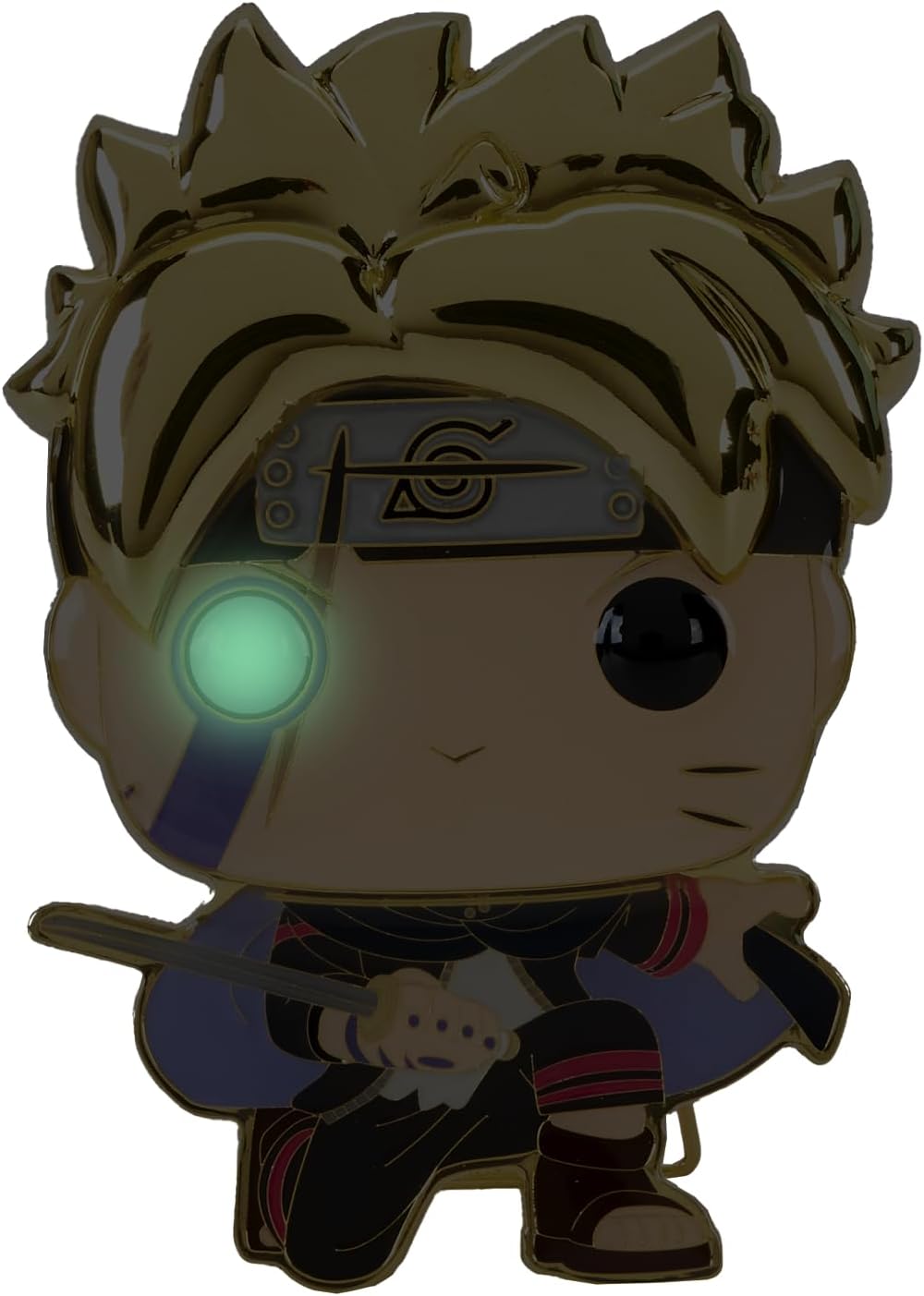Funko Large Pop! Enamel Pin - Boruto Uzumaki Next Generations: Boruto Uzumaki With Marks - Boruto: Naruto Next Generations Enamel Pins - Cute Collectable Novelty Brooch - for Backpacks & Bags