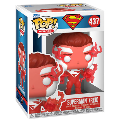 Funko POP! Heroes: DC - Superman - (Red) - DC Comics - Amazon Exclusive - Collectable Vinyl Figure - Gift Idea - Official Merchandise - Toys for Kids & Adults - Comic Books Fans Single