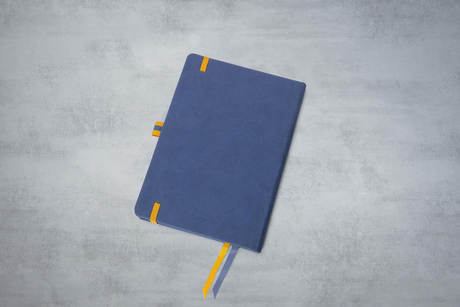 SIGEL LS104 linescape Notebook, Squared, Approx. A5, Blue, Yellow, hardcover, 176 Pages