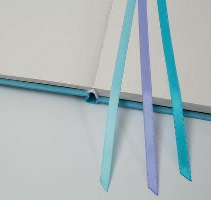 SIGEL JB102 Jolie Notebook, Gradient Sea, Dotted (dot Grid), 120 GSM, 17 x 22 cm, hardcover, 200 Pages, Turquoise, Mint Green