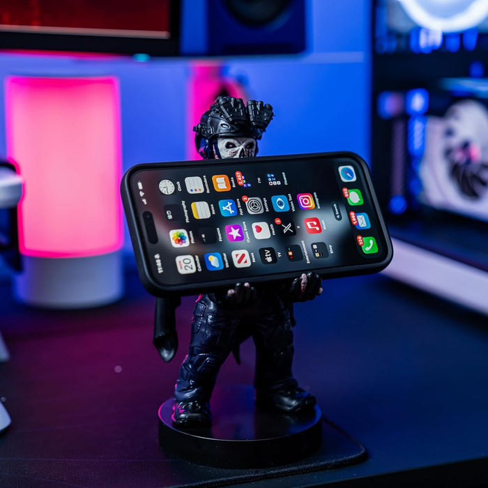 Cable Guys - Call of Duty Zombie Ghost Gaming Accessories Holder & Phone Holder for Most Controller (Xbox, Play Station, Nintendo Switch) & Phone