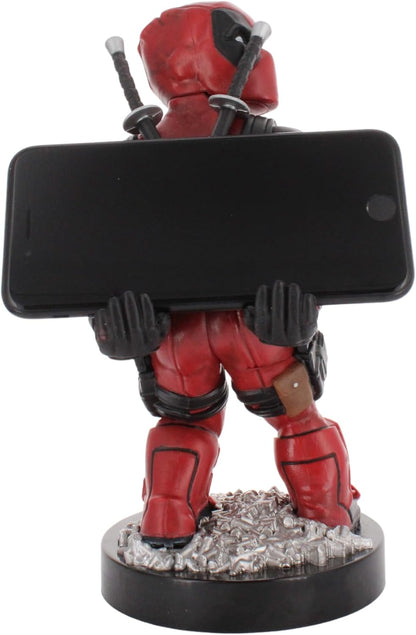 Cable Guys - Marvel Deadpool 3 Rear Repaint Gaming Accessories Holder & Phone Holder for Most Controller (Xbox, Play Station, Nintendo Switch) & Phones (iPhone, Samsung)