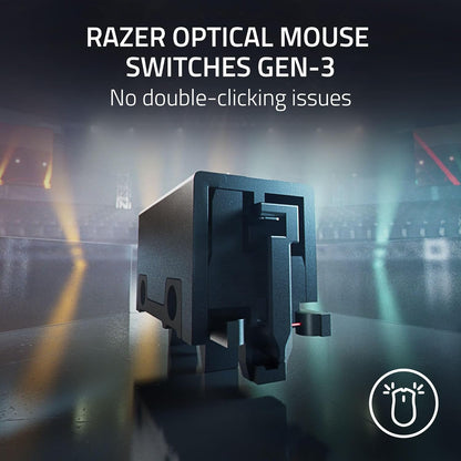 Razer DeathAdder V3 Pro HyperPolling Wireless-Adapter - Ultra-lightweight Wireless Ergonomic Esports Mous (63 g, Focus Pro 30K Optical Sensor, Optical Mouse Switches Gen-3) Black DeathAdder V3 Pro + HyperPolling Black