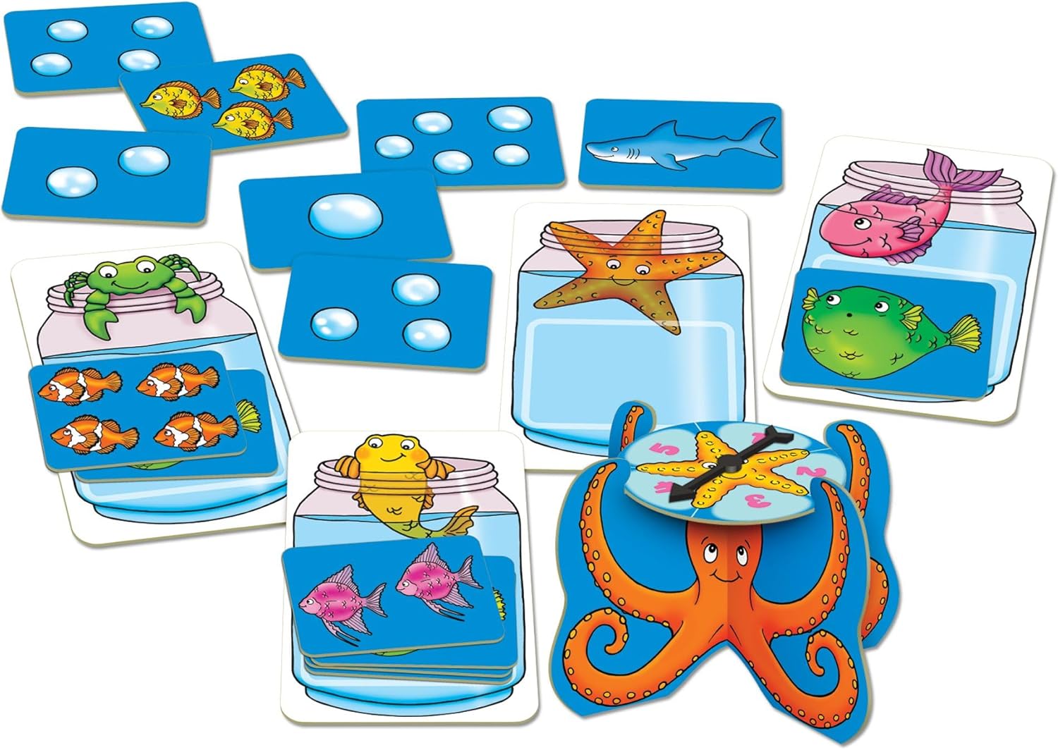 Orchard Toys Catch and Count Game, Practise Counting, A Fun Number and Counting Game for Children Age 3+, Educational Game Toy