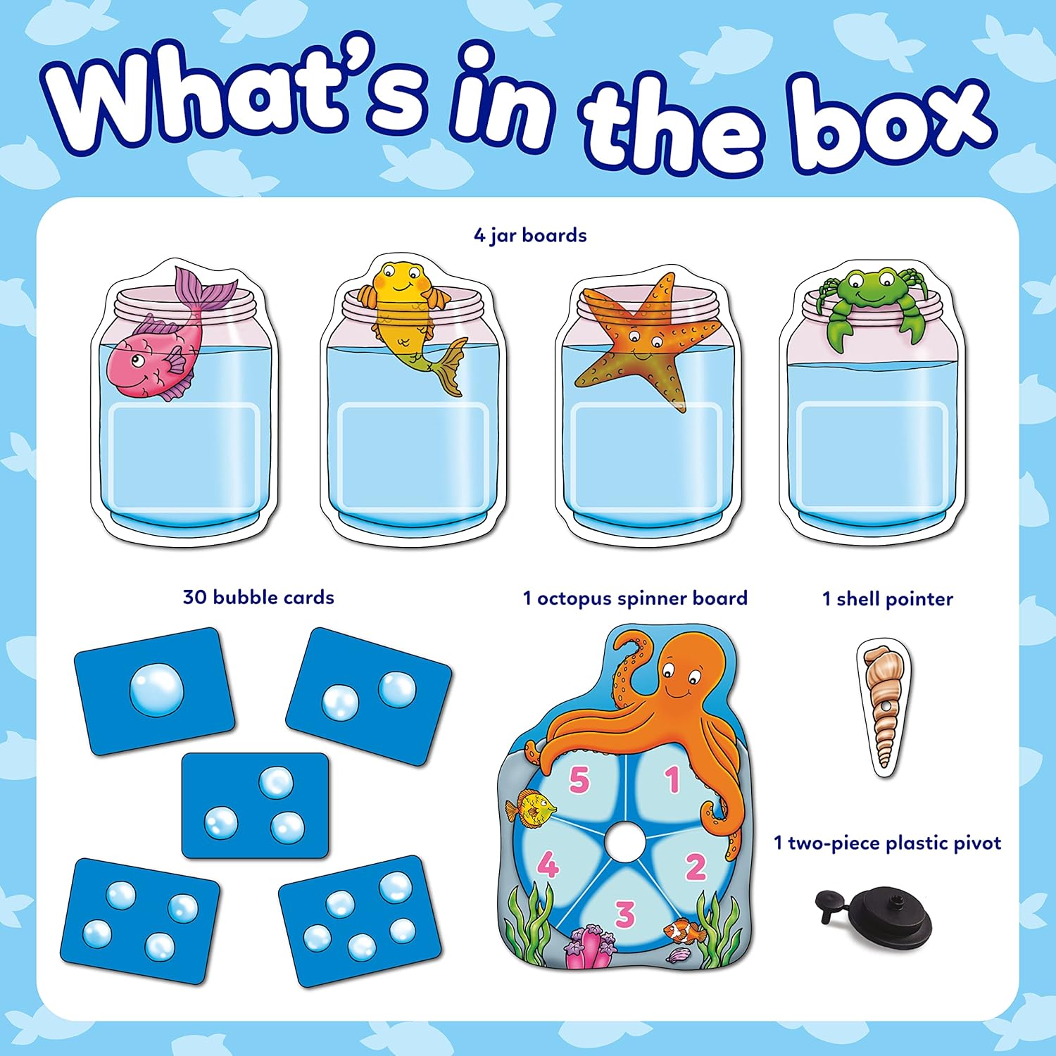 Orchard Toys Catch and Count Game, Practise Counting, A Fun Number and Counting Game for Children Age 3+, Educational Game Toy
