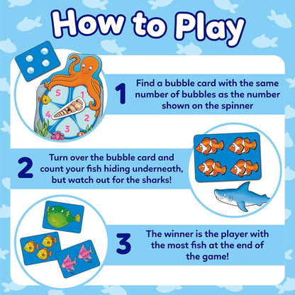 Orchard Toys Catch and Count Game, Practise Counting, A Fun Number and Counting Game for Children Age 3+, Educational Game Toy