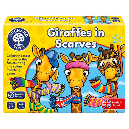 Orchard Toys Giraffes in Scarves Game, Fun Counting and Colour Educational Toys and Games, Educational Games for Kids Age 4-7 years.