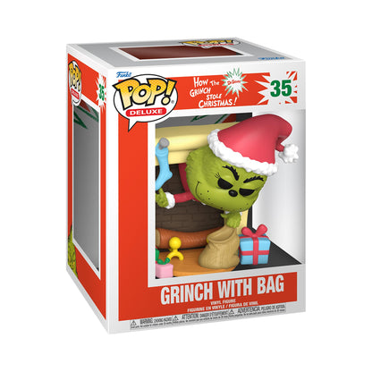 Funko Pop! Deluxe: HtGSC - the Grinch With Bag - How the Grinch Stole Christmas - Collectable Vinyl Figure - Gift Idea - Official Merchandise - Toys for Kids & Adults - Movies Fans