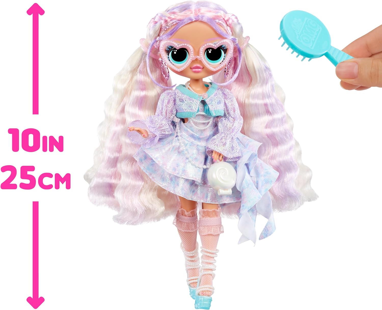 L.O.L. Surprise! OMG Fashion Doll Pearl with 15 Surprises - Doll Including Mermaid Themed Fashions and Accessories – Great for Kids Ages 4+
