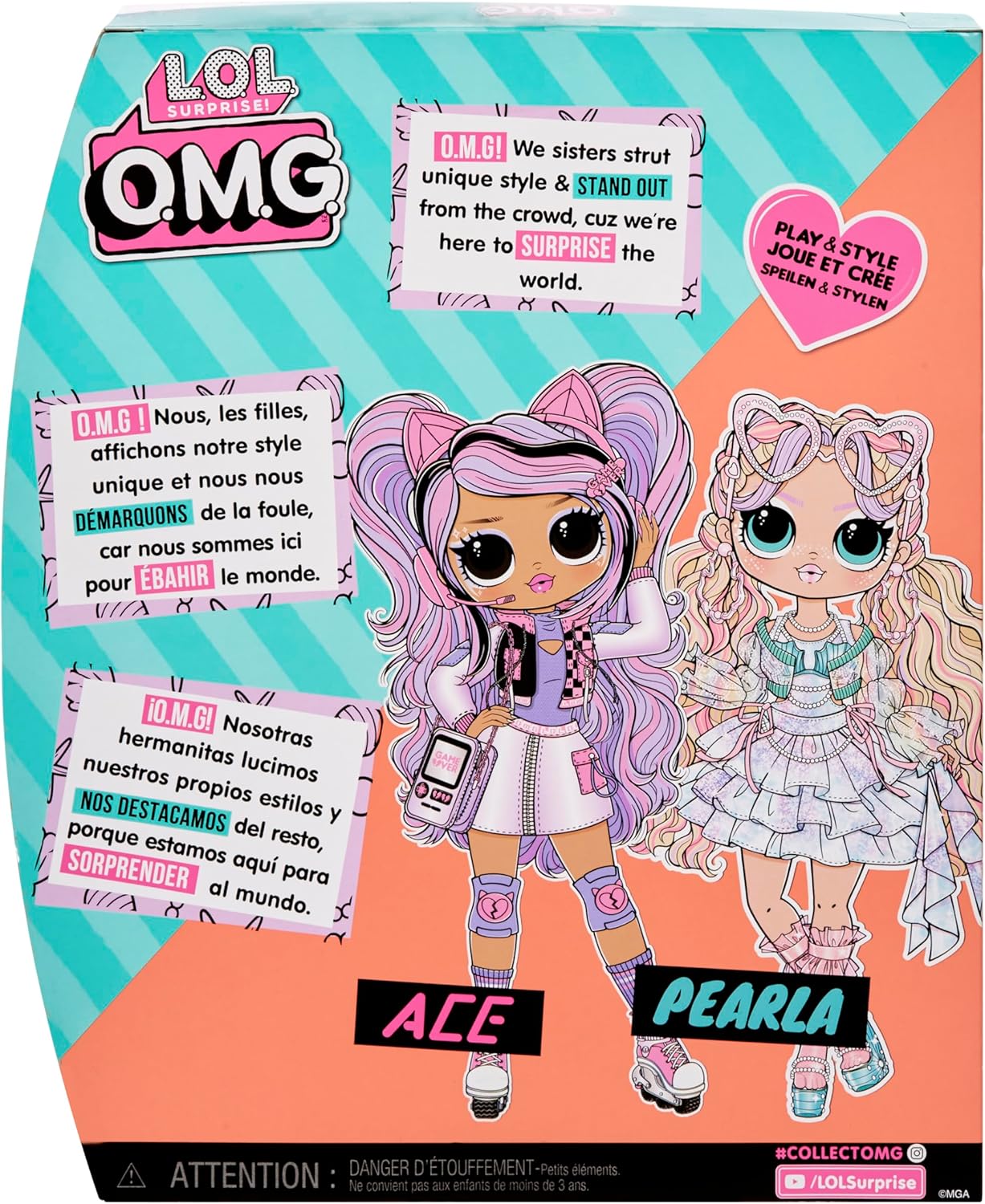 L.O.L. Surprise! OMG Fashion Doll Pearl with 15 Surprises - Doll Including Mermaid Themed Fashions and Accessories – Great for Kids Ages 4+
