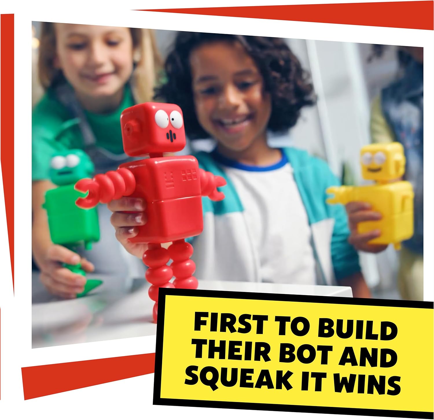 TOMY Games T73660EN Hide and Squeak Robots, Multi