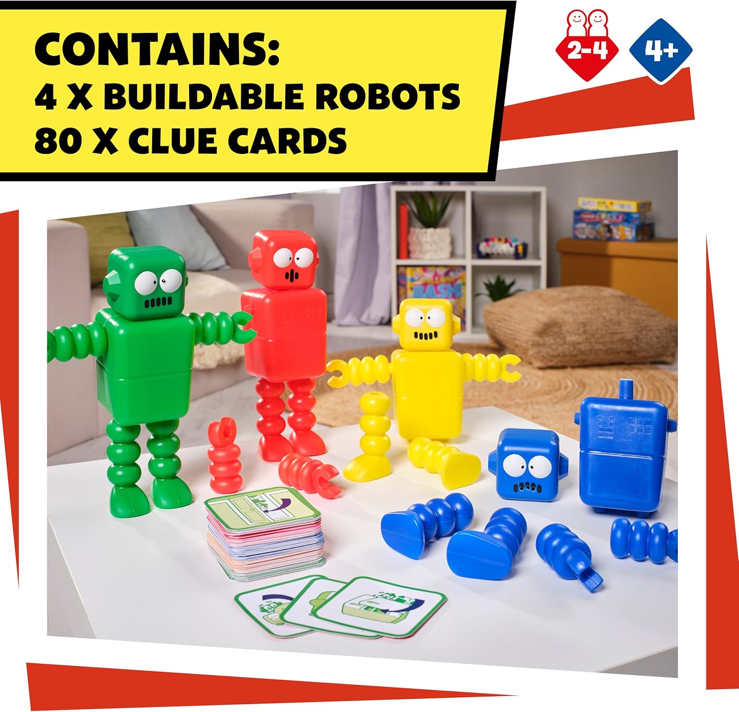 TOMY Games T73660EN Hide and Squeak Robots, Multi