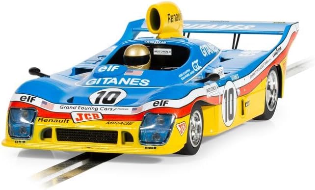 Scalextric Cars - C4444 Mirage GR8-2nd Lemans 1977 - Toy Slot Car for use Race Tracks or Set - Small Kids Gift Ideas for Boy/Girl Ages 3 Accessories, Blue/Yellow