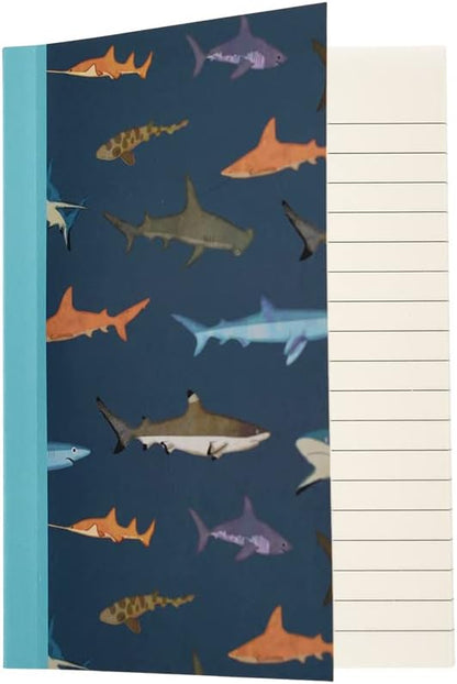 Sharks A6 Lined Notebook