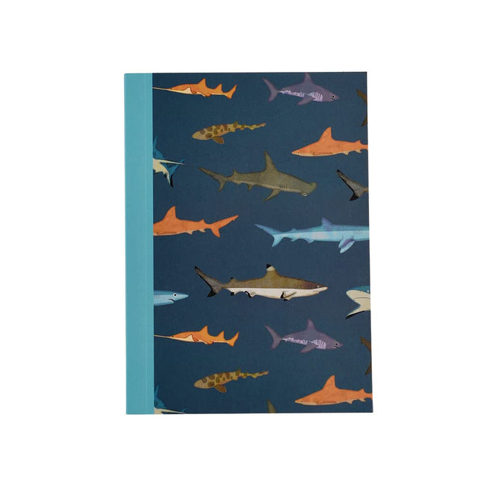 Sharks A6 Lined Notebook