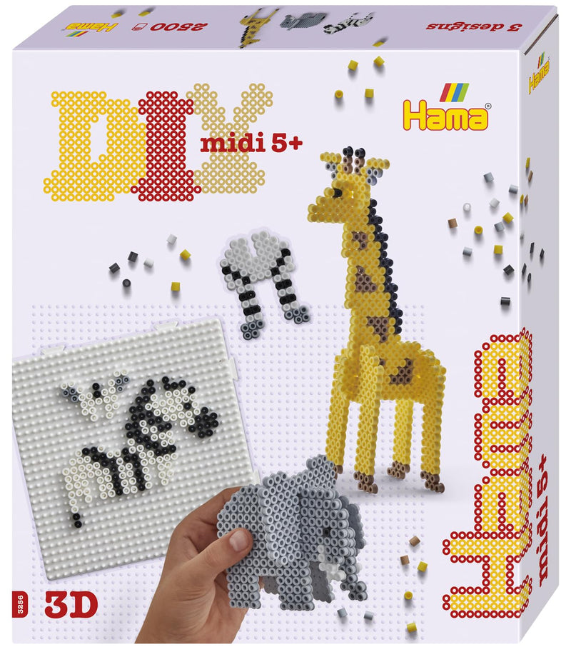 Hama strijkkralen 2500 stuks 3D safari