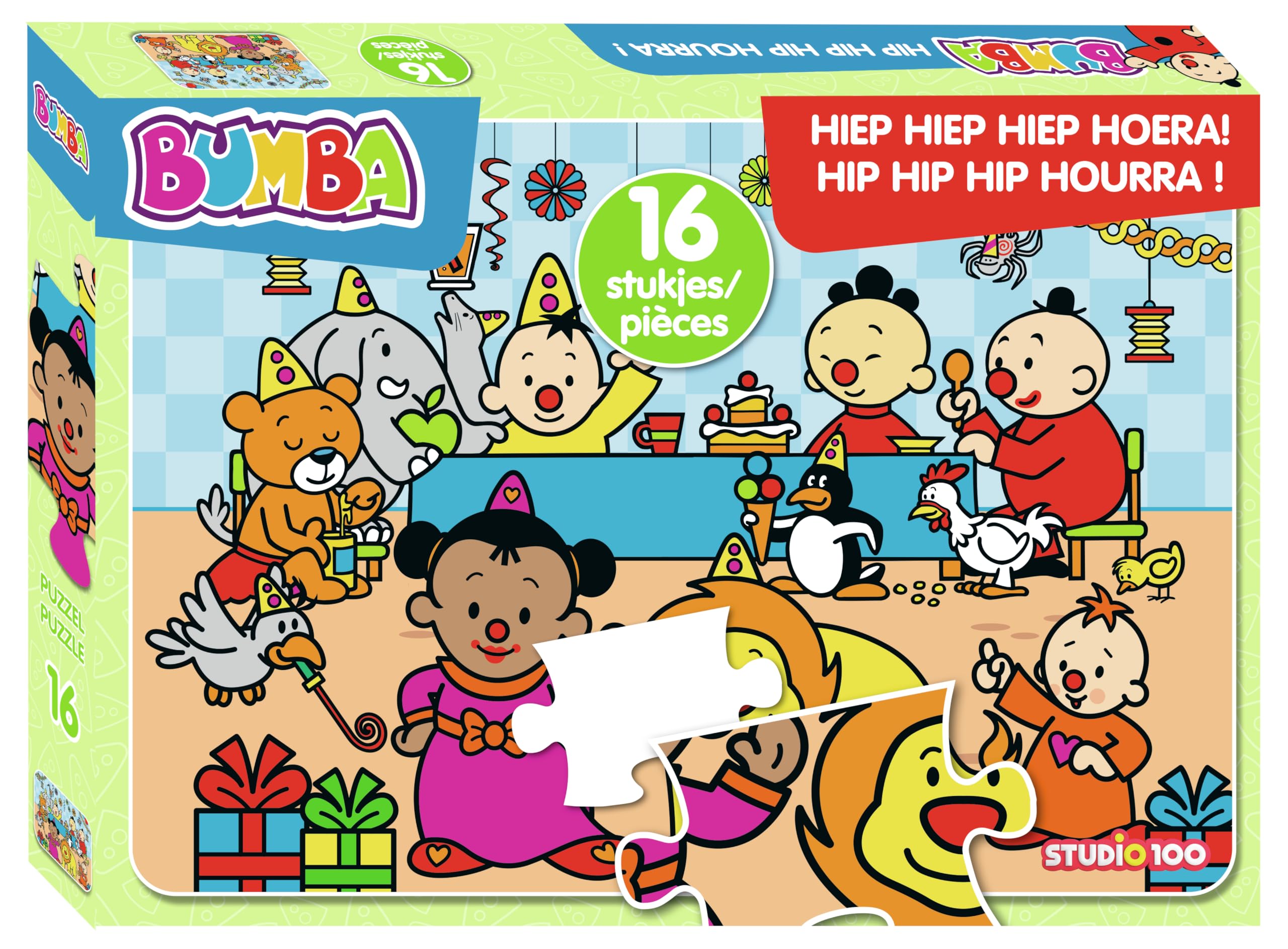 Bumba : puzzel 16 st - Hiep Hiep Hiep Hoera!