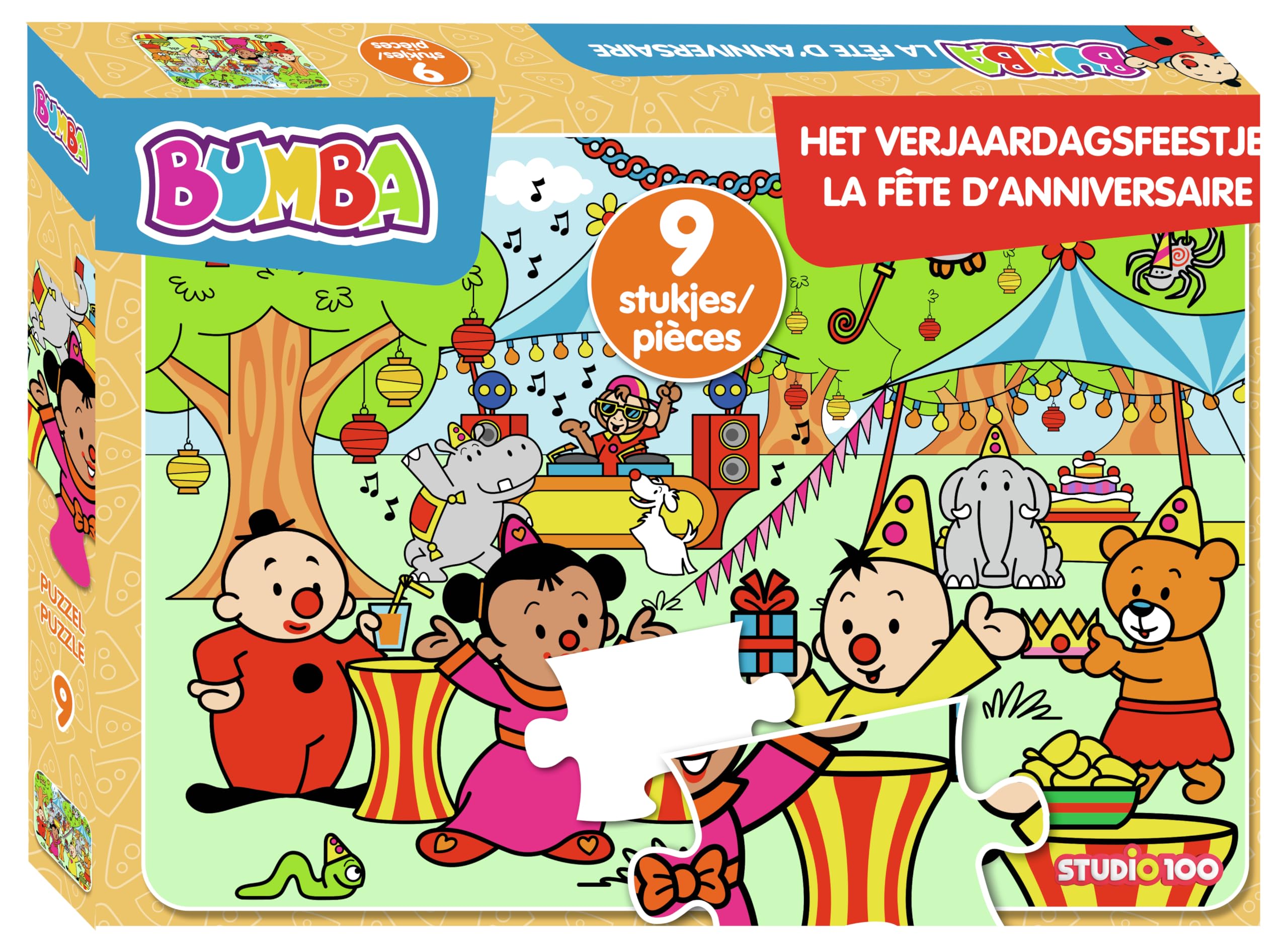 Bumba : puzzel 9 st - Het verjaardagsfeestje