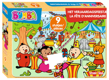 Bumba : puzzel 9 st - Het verjaardagsfeestje