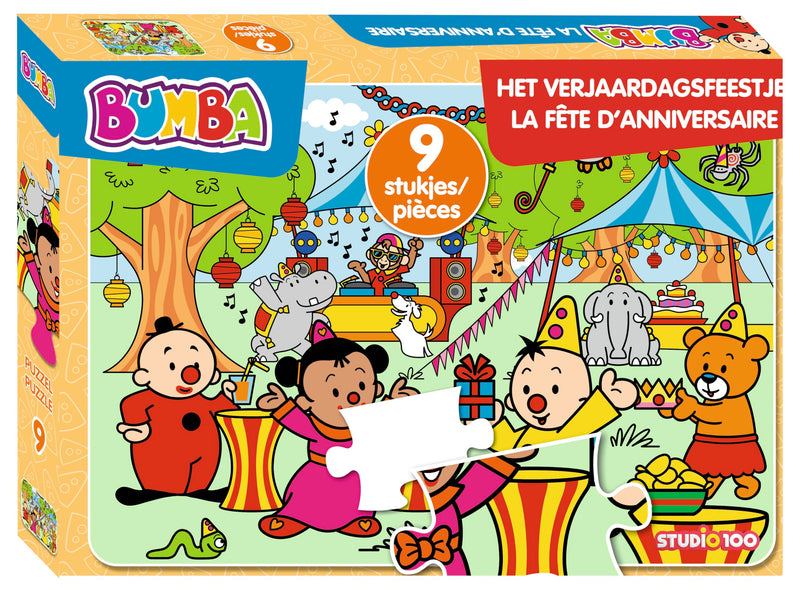 Bumba : puzzel 9 st - Het verjaardagsfeestje