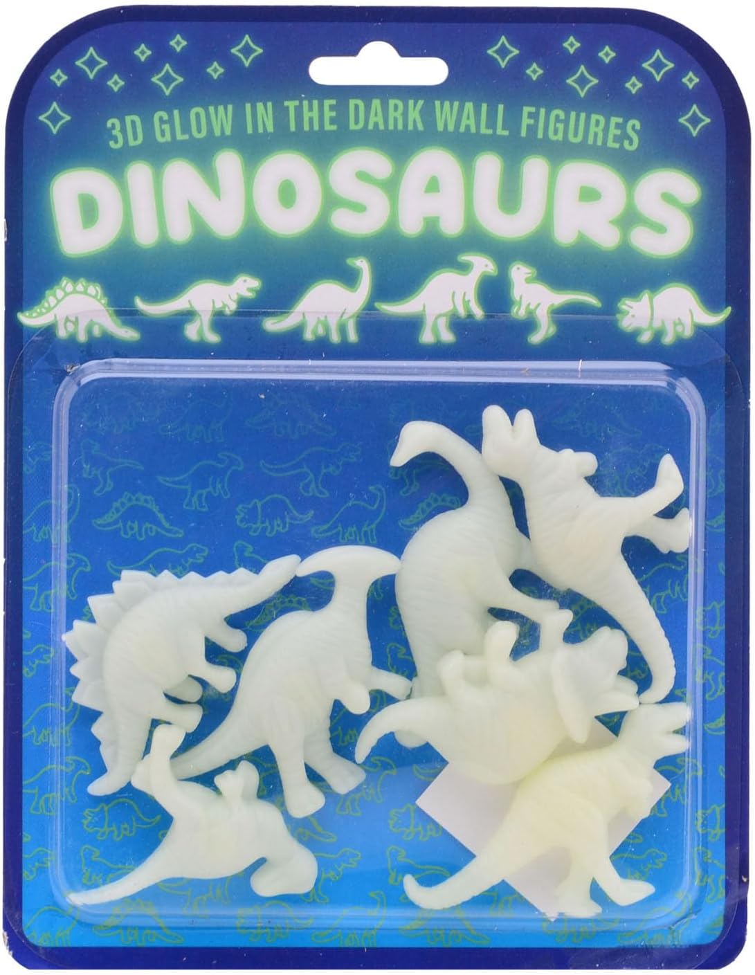 Johntoy - Glow in the dark 3D muur dino\`s 7dlg.