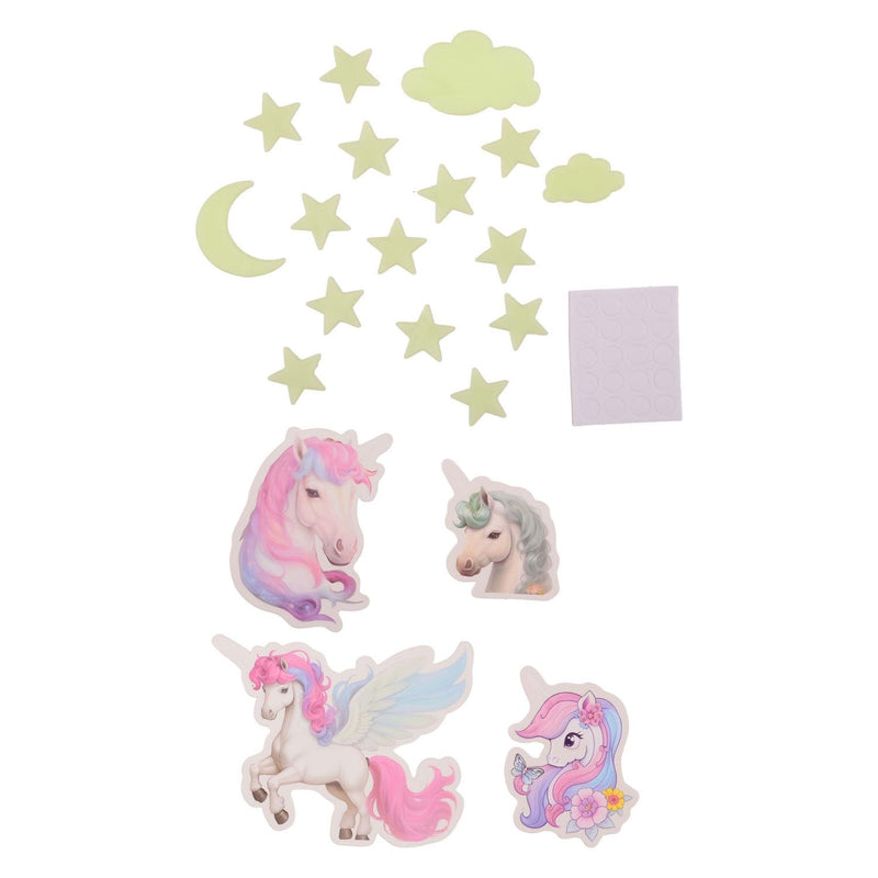 Johntoy - Glow in the dark Eenhoorn Muurstickers