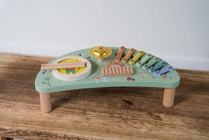 Dantoy - Children's Wooden Music Station - Role Play - Wooden Toy - with Accessories - 3+ Years