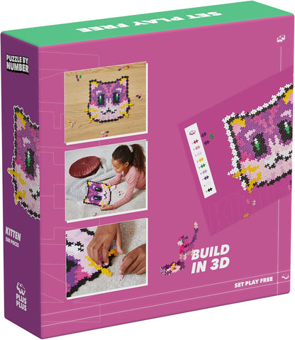 Plus-Plus - Puzzle By Number Kitten 500Pcs (3960)