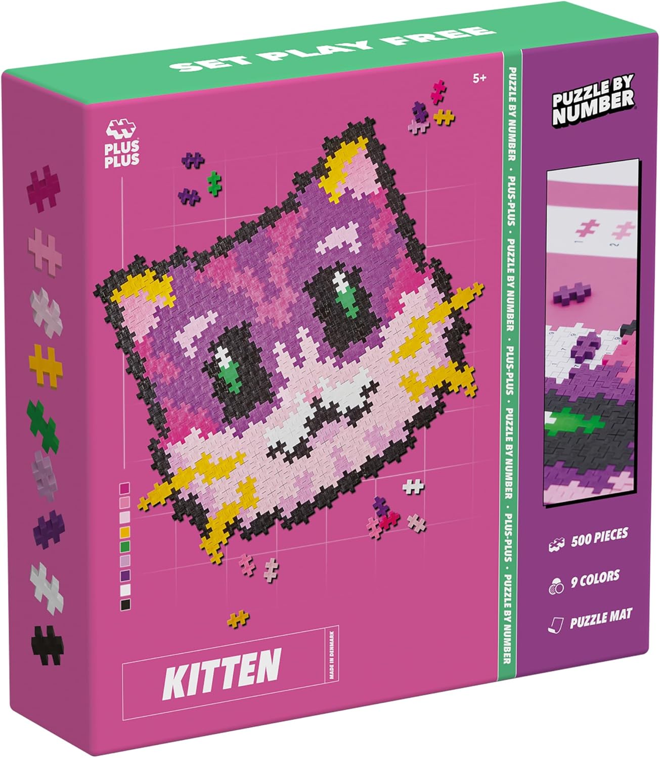 Plus-Plus - Puzzle By Number Kitten 500Pcs (3960)