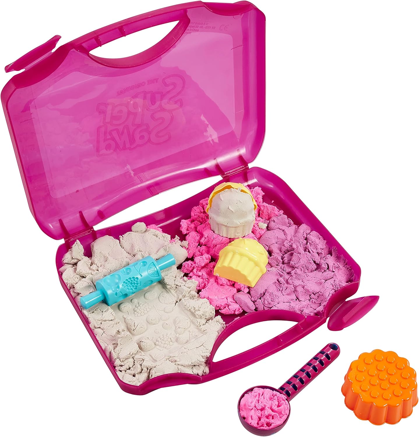 SUPER SAND Goliath Bakery Case - Cooking Game - Magic Sand Soft to The Touch - Does Not Dry Out - Creative Hobbies for Children Aged 3 and Above - Like Modelling Clay