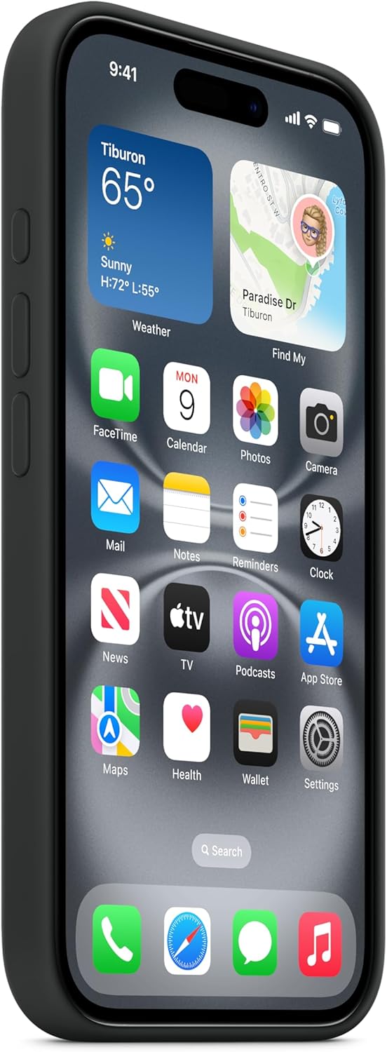 Iphone 16 Silicone Case With Magsafe - Black