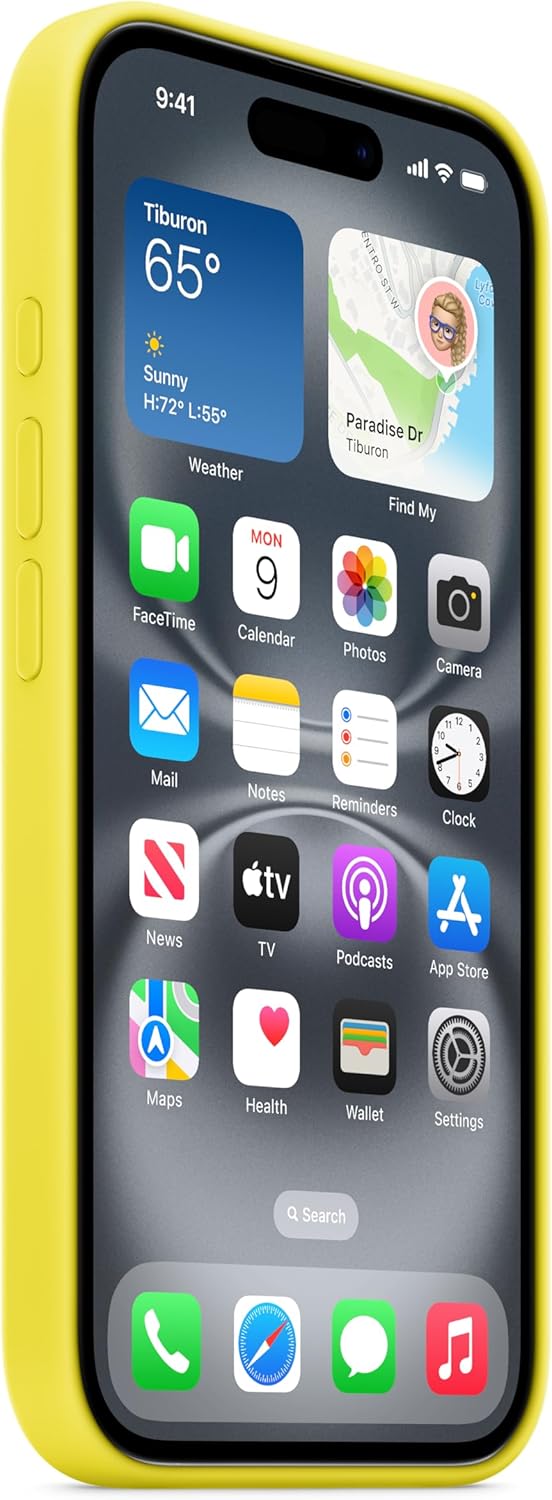 Iphone 16 Silicone Case With Magsafe - Star Fruit
